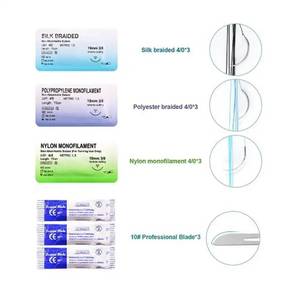 Kit de Sutura para Entrenamiento Médico con Almohadilla de Simulación de Piel Realista, Kit de Cirugía/Tijeras Quirúrgicas, Instrumentos Quirúrgicos - Product Image 2