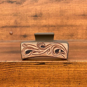 มาใหม่ล่าสุดร้อนขายสไตล์ตะวันตกทําด้วยมือเครื่องมือแกะสลักหนังผมกรงเล็บคลิปหนังกรงเล็บอุปกรณ์เสริมผมสําหรับผู้หญิง - Product Image 5