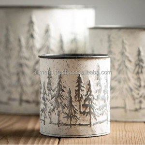 Customizable Premium Quality Metal Christmas <b>Planter</b> Decorative For Indoor Or <b>Outdoor</b> Decor - Product Image 3