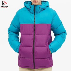 Abrigo grueso de lana para exteriores, chaqueta acolchada de burbujas de invierno, nueva chaqueta de burbujas de tela de lona de talla grande para hombre de invierno de alta calidad - Product Image 2