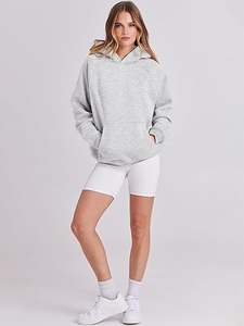 Sweat à capuche personnalisé pour femmes, quantité en vrac, services les plus rapides, Streetwear, sweat à capuche surdimensionné coupe ample, sweat-shirt en molleton doux - Product Image 5