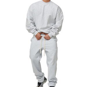 2025 Logo personnalisé hommes 2 pièces vêtements de sport décontractés survêtement à manches longues pull Jogging survêtements imprimer entraînement équipement de course - Product Image 3