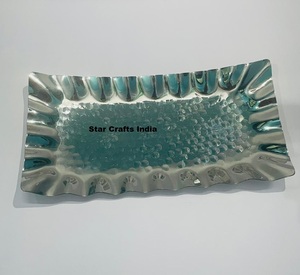 Thickened Creative Stainless Steel Fruit Tray Snack Fruit <b>Platter</b> modern serving tray Standard Serving Tray Decoration Kitchen - Product Image 4