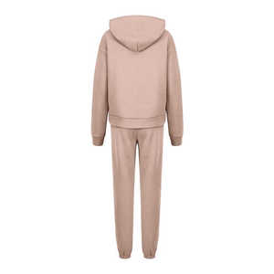 Survêtements pour femmes en gros 2025, survêtements personnalisés respirants, costumes pour femmes en deux pièces, 100 % coton, prix raisonnable - Product Image 4