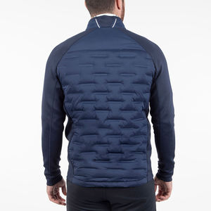 Veste matelassée décontractée imperméable à l'eau personnalisée pour hommes, vêtements d'extérieur chauds standard, col montant, fermeture à glissière, service OEM pour - Product Image 6