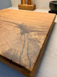 Planche à découper carrée en bois faite à la main élégante-Plateau en bois de noyer naturel Durable et durable Planche de service de 12mm d'épaisseur - Product Image 3