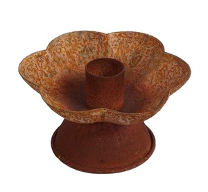 Candelero moderno en forma de flor de Navidad para fiestas de interior y uso festivo Diseño pintado y suministros de fiesta de acabado - Product Image 2