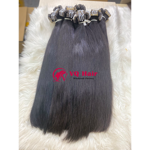 Cinta de pelo de color natural 1B cabello humano natural liso vietnamita crudo - Product Image 5