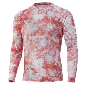 202r RTS, nuevo diseño para hombre, camisa de pesca naranja sólida, personalizable, sublimación de secado rápido UV, ajuste Delgado, protección solar transpirable - Product Image 2