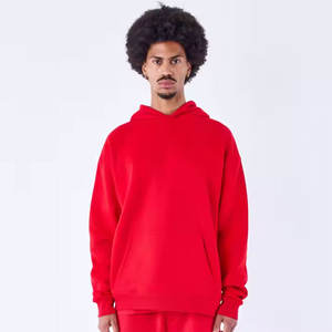 2025 Top vente hommes coupe régulière pull à capuche haute tendance goutte-épaule polaire impression numérique 100% coton solide hiver - Product Image 2