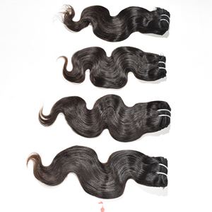 Natural 100% Raw vietnamita onda profunda cutícula alineada mechones Color recto negro mujeres extensiones de cabello humano sin procesar - Product Image 2