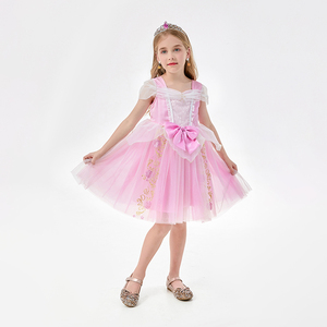 Soldes de liquidation en stock : <span class=keywords><strong>Robe</strong></span> de princesse rose Aurora pour enfants, pour fête d'anniversaire, costume, distributeurs - Product Image 4