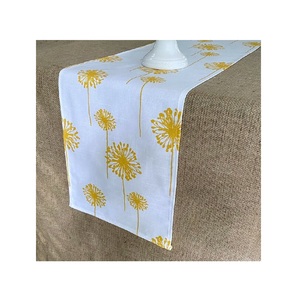 Chemin de Table 4 places salle à manger en coton 100% solide bleu côtelé décoration de Table tissu maison cafés durable de haute qualité - Product Image 6