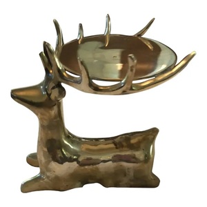 Centro de mesa T-Light Portavelas de metal Portavelas de té con Pilar de Reno para decoración del hogar. - Product Image 6