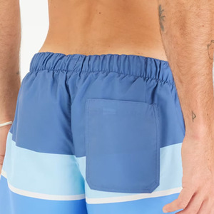 Ropa de entrenamiento de secado rápido para hombre 3 tonos Color Block Boxer Taslan Pantalones cortos de playa para hombres - Product Image 5