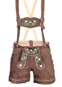 ชุดเลเดอร์โฮเซินแบบบาวาเรียนดั้งเดิมปี 2024 สำหรับผู้ชายและเด็กผู้ชาย สวมใส่สบาย น้ำหนักเบา ผ้าไม่ถักทอ เอวสูง - Product Image 4