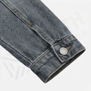 Veste en jean de haute qualité personnalisée, couleur personnalisée, nouvelle veste à double poche, vêtements lavés, paillettes, mode féminine élégante - Product Image 6