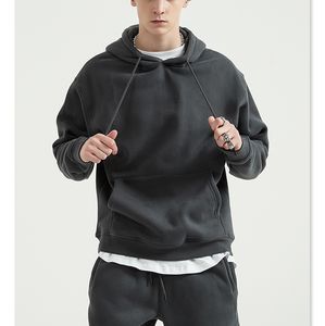 Custom <b>Men's</b> Zip <b>Hoodie</b> Factory's Heavyweight Blanks 600 Gsm Wool <b>Fleece</b> <b>Sherpa</b> Pullover Lined Anti-Wrinkle Plus Size Hoodies - Product Image 5