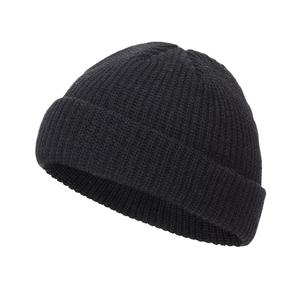 Hot-Selling Custom Logo Breathable Waterproof Beach Beanie Hat Fashion Winter Knitted Solid Skullcap Thick Warm Casual Cap for - Product Image 3