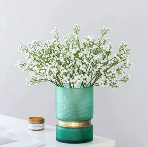 Vente flash bouquet de gypsophile artificiel vintage fleurs de souffle de bébé conservées couleur blanche fleurs séchées tiges de respiration de bébé - Product Image 2