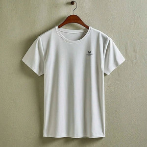 เสื้อยืดคอกลมคอกลมน้ำหนักเบาสำหรับ2024ออกแบบโลโก้ได้ตามต้องการ - Product Image 2