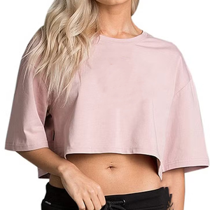 Camisetas Cortas Transpirables para Mujer, Precio de Oferta, Personalizadas al por Mayor, Hechas a Medida, Camisetas Cortas de Manga Corta para Mujer - Product Image 1