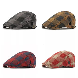 Patchwork Plaid Ivy gavroche casquette réglable Cabbie Gatsby chapeau plat hommes femmes Top qualité sur mesure 2025 nouveaux chapeaux brodés - Product Image 1