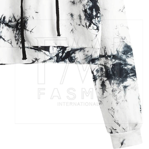Sweats à capuche pour femmes élégants à teinture tie-dye pour broderie personnalisée, capuche d'hiver, longueur régulière, fabriqué au Pakistan - Product Image 3