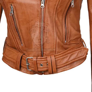 Chaquetas de Cuero Transpirables para Mujer, Invierno, Cuello Alto, Tejidas, Ecológicas, Duraderas, Alta Calidad, Bajo Precio, Hechas en Pakistán - Product Image 6
