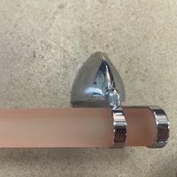 Eleganter 60 cm Mattglas-Handtuchhalter mit Edelstahl-Wandhalterungen Modern Rosa Flaschengrün Weiß Stilvolle Badezimmer Langlebig