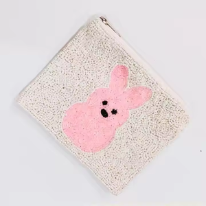 Vente chaude Vintage Style Filles Maquillage Organisateur Multi-Fonction Porte-Monnaie Perles Fermeture À Glissière pour Partie Porter Toile Tissu - Product Image 1