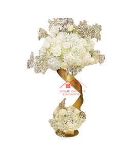Centros de Mesa en Oferta, Soportes de Flores Metálicos Dorados para Bodas, Soportes de Flores para Decoración del Hogar y Bodas - Product Image 5