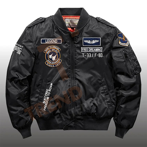 Veste d'hiver pour homme de haute qualité, épaisse et chaude, style hip-hop, blousons aviateur - Product Image 1