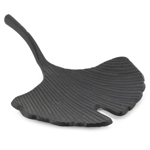 Plateau de service élégant en métal en forme de feuille, finition noire, plat décoratif pour centre de table, plateau de fête, grand plateau de cuisine - Product Image 5