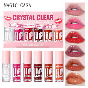 MAGIC CASA ชุดลิปกลอส 6 ชิ้น/เซ็ต ติดทนนาน ขวดเล็ก ลิปออยล์เนื้อเจลลี่ ช่วยบำรุงริมฝีปากให้ชุ่มชื้น - Product Image 1