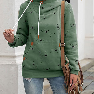 Mujeres La mejor ropa de moda Diseña tu propio logotipo Sudaderas con capucha para mujeres Sudaderas con capucha de algodón 100% para uso en adultos - Product Image 2