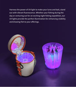 Boîte à lumière UV NOMADISM CHARGE 'N, en plastique silicone durable, leurre artificiel pour poissons d'eau salée, leurre pour enfants, bateau océanique - Product Image 4