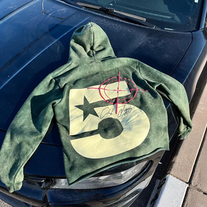 Vintage Distressed Wash Print Fade Plus Size Heavyweight Design <b>Sweatshirts</b> 100% Cotton Letter Pattern Autumn Street Men hoodie - Product Image 2