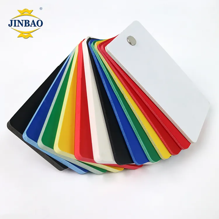 Jinbao 0.3-0.9 Dichtheid Kleur Grondstof Samengestelde Celuka 10Mm Pvc Waterpijp 122X244 Pvc Schuim Bord Uithangbord Voor Meubels