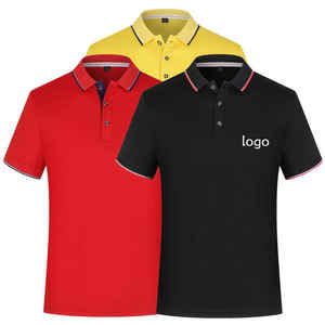 Suministro de fábrica de golf para hombre para Polo, logotipo de diseño personalizado, secado rápido, verano, manga corta, bordado de poliéster, sólido, liso, Terry - Product Image 1