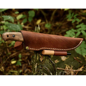 ปลอกหนังปรับแต่งได้สำหรับล่าสัตว์และมีด EDC พร้อมเข็มขัดที่แข็งแรงปลอกหนังที่ดีที่สุดสำหรับการสนับสนุน OEM - Product Image 2