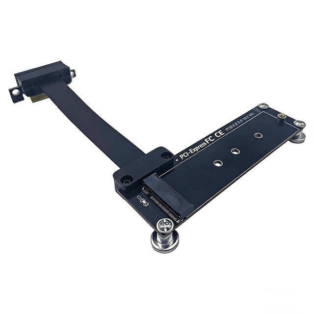 PCIe 4.0 X1 to M.2 NVMe Flexible Adapter, Magnetic Cable