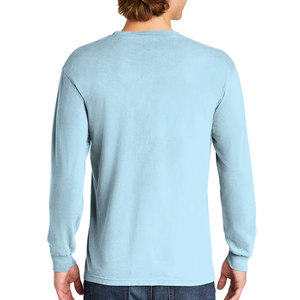 Camisetas de manga larga Sudadera básica de algodón con marca personalizada Mix Color Hombres Camisetas - Product Image 3