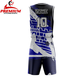 ชุดเสื้อบาสเก็ตบอลชุดทีมชุดเสื้อบาสเก็ตบอลพิมพ์ซับลิเมชันสั้นตามสั่ง - Product Image 2