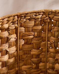 Cesta Redonda Tradicional Tejida de Jacinto de Agua con Asa, Cesta de Almacenamiento Hecha a Mano, Ecológica, Hecha en Vietnam - Product Image 6