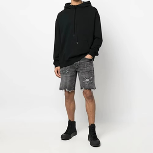 Nouveau short en jean cargo vintage uni pour homme, taille mi-haute, style streetwear estival, écologique, respirant et infroissable - Product Image 5