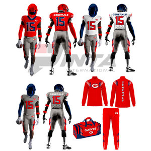 Uniforme de football américain en polyester 100%, style unique en stock, uniforme de football américain - Product Image 1