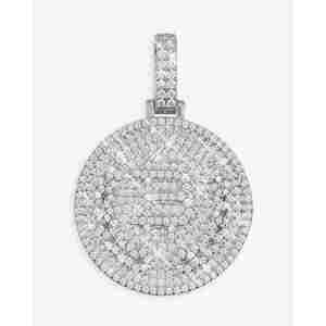 Pendentif Cercle Personnalisable Plaqué Or 14K avec Diamant Zircon et Pierre Naturelle, Style Religieux, Breloques Cadeaux en Alliage Laiton Cuivre - Product Image 1