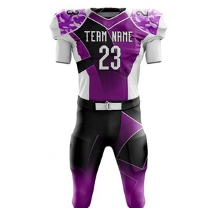 Uniforme de football américain de qualité supérieure pour adultes, vêtements de sport respirants avec caractéristiques de taille supérieure, ensembles techniques imprimés, style - Product Image 2