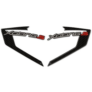 2 adesivi protettivi per angoli in resina 3D compatibili con le motociclette Kymco XCITING S 400 2018-2023 - Product Image 2